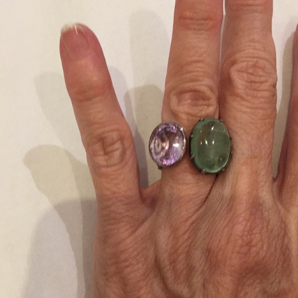 Semi precious stones ring